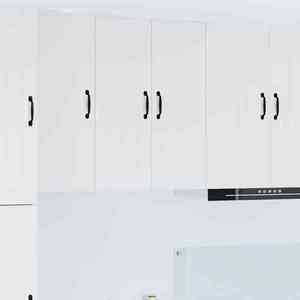 vidaXL Dulap de bucătărie Alb lucios 60 x 31 x 80 cm Lemn compozit imagine