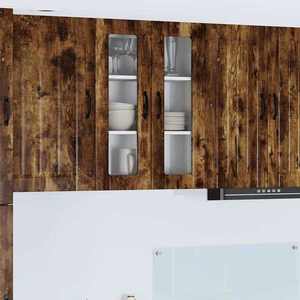 vidaXL Dulap de bucătărie Stejar fumuriu 60 x 31 x 80 cm Lemn compozit imagine