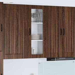 vidaXL Dulap de bucătărie Stejar închis 40 x 31 x 100 cm Lemn compozit imagine