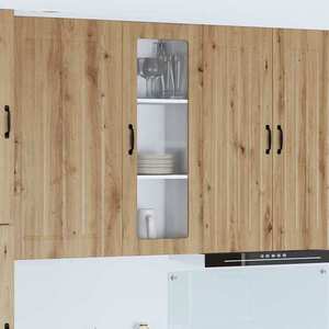 vidaXL Dulap de bucătărie cu raft Stejar Artizanal 40 x 31 x 100 cm imagine