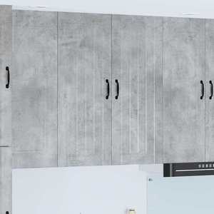 vidaXL Dulap de bucătărie Gri din beton 80 x 31 x 100 cm Lemn compozit imagine