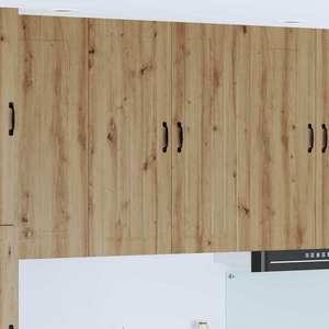 vidaXL Dulap de bucătărie cu raft Stejar Artizanal 80 x 31 x 100 cm imagine