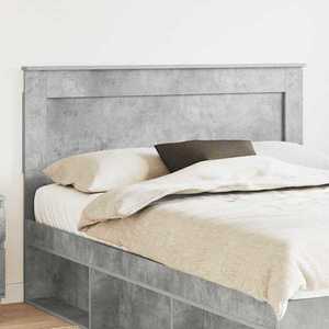 vidaXL Tăblie cap cu headboard Gri din beton 150 cm Lemn compozit imagine