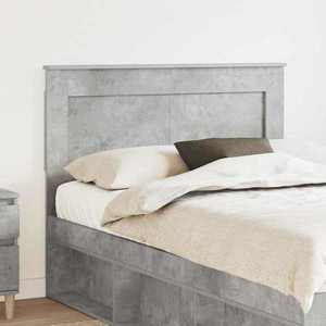 vidaXL Tăblie cap cu headboard Gri din beton 135 cm Lemn compozit imagine