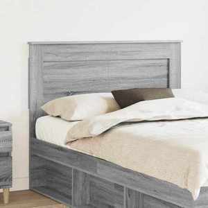 vidaXL Tăblie cap cu headboard Gri Sonoma 135 cm Lemn compozit imagine