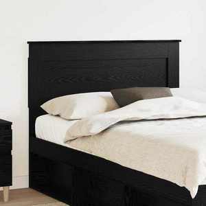 vidaXL Tăblie cap cu headboard Stejar Negru 120 cm Lemn compozit imagine