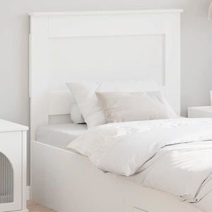vidaXL Tăblie cap cu headboard Alb 90 cm Lemn compozit imagine