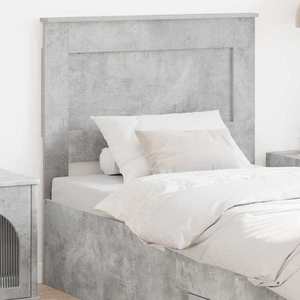 vidaXL Tăblie cap cu headboard Gri din beton 80 cm Lemn compozit imagine