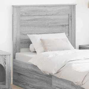 vidaXL Tăblie cap cu headboard Gri Sonoma 75 cm Lemn compozit imagine