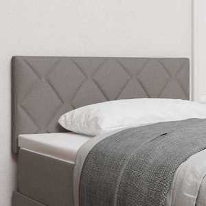 vidaXL Tăblie din Țesătură cu headboard Gri taupe 90 cm țesătură imagine