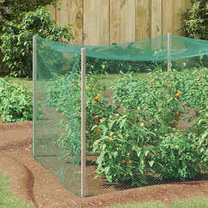 vidaXL Plasă de protecție pentru păsări Verde 4 x 25 m HDPE imagine