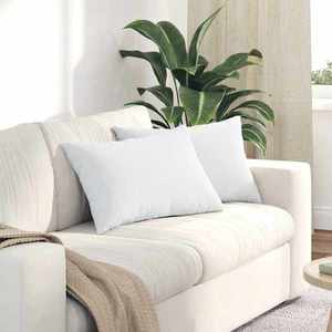 vidaXL Perne pentru canapea 2 pcs Alb 60 x 40 cm țesătură imagine