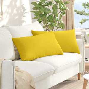 vidaXL Perne pentru canapea 2 pcs Galben Deschis 80 x 40 cm țesătură imagine