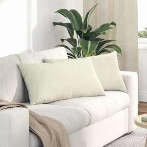 vidaXL Perne pentru canapea 2 pcs Crem 80 x 40 cm imagine