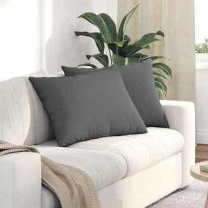 vidaXL Perne pentru canapea 2 pcs Gri închis 70 x 50 cm țesătură imagine
