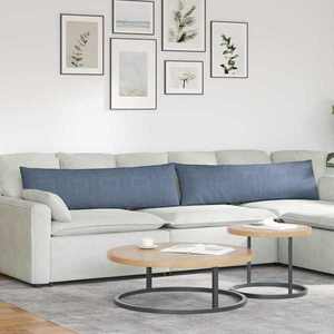 vidaXL Perne pentru canapea 2 pcs albastru 145 x 40 cm imagine