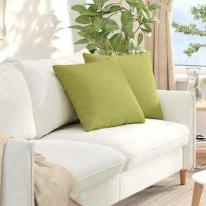 vidaXL Perne pentru canapea 2 pcs Verde deschis 50 x 50 cm țesătură imagine