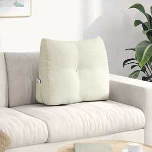 vidaXL Perna pentru spate Crem 60 x 24 x 50 cm Catifea imagine
