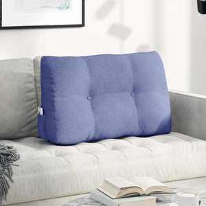 vidaXL Perna pentru spate Albastru Jeans 80 x 24 x 50 cm țesătură imagine