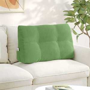 vidaXL Perna pentru spate Verde deschis 80 x 24 x 50 cm Catifea imagine