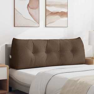 vidaXL Perna pentru spate Maro 140 x 24 x 50 cm țesătură imagine