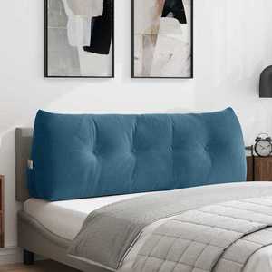vidaXL Perna pentru spate albastru 140 x 24 x 50 cm Catifea imagine