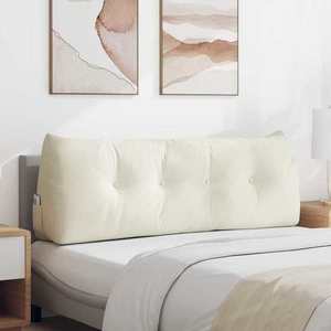 vidaXL Perna pentru spate Crem 140 x 24 x 50 cm Catifea imagine