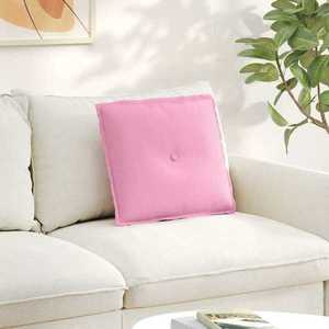 vidaXL Perna pentru spate Roz 50 x 19 x 45 cm țesătură imagine