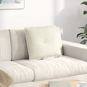 vidaXL Perna pentru spate Crem 50 x 45 cm Țesătură din corduroy imagine