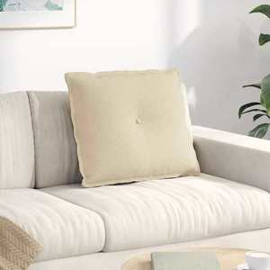vidaXL Perna pentru spate Crem 60 x 19 x 50 cm țesătură imagine