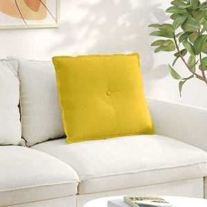 vidaXL Perna pentru spate Galben 60 x 50 cm Țesătură din corduroy imagine