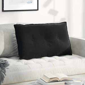 vidaXL Perna pentru spate Negru 80 x 50 cm Țesătură din corduroy imagine