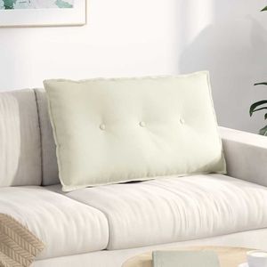 vidaXL Perna pentru spate Crem 80 x 50 cm Țesătură din corduroy imagine