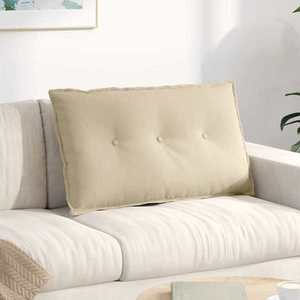 vidaXL Perna pentru spate Crem 80 x 50 cm Țesătură din microfibră imagine