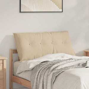 vidaXL Perna pentru spate Crem 100 x 19 x 50 cm țesătură imagine