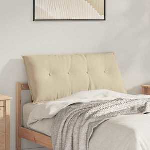 vidaXL Perna pentru spate Crem 100 x 50 cm Țesătură din microfibră imagine