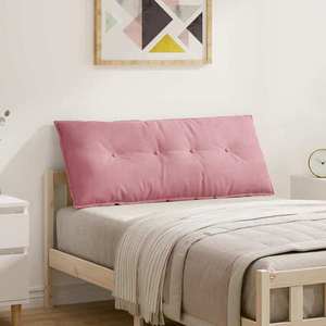 vidaXL Perna pentru spate Roz 120 x 50 cm Țesătură din corduroy imagine