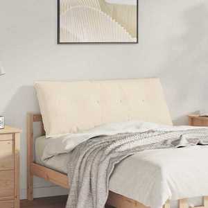 vidaXL Perna pentru spate Bej 120 x 50 cm Țesătură din microfibră imagine