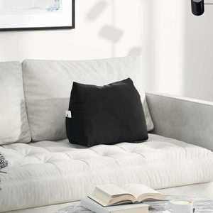 vidaXL Perna pentru spate Negru 45 x 20 x 35 cm Țesătură din corduroy imagine