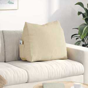 vidaXL Perna pentru spate Crem 60 x 20 x 50 cm țesătură imagine
