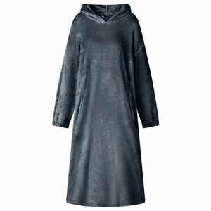 vidaXL Hanorac pătură Albastru marin s Flanelă imagine