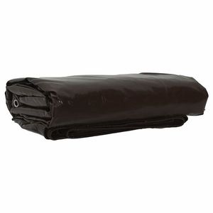 vidaXL Pânză 650g / m² Maro 4 x 5 m Pânză cu acoperire PVC imagine