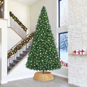 vidaXL Guler pentru Pomul de Crăciun Maro 105 x 105 x 28 cm imagine