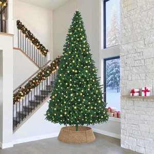 vidaXL Guler pentru Pomul de Crăciun Maro 105 x 105 x 28 cm imagine