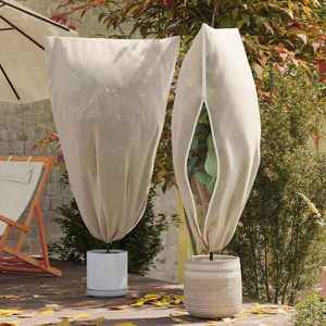 vidaXL Huse din fleece pentru protecția plantelor împotriva înghețului 5 pcs imagine