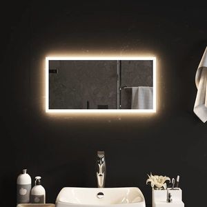 vidaXL Oglindă cu LED de baie, 60x30 cm imagine