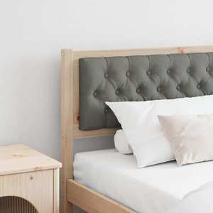 vidaXL Tăblie cap Altele maro și gri închis 200 cm Lemn masiv de pin imagine