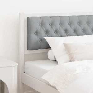 vidaXL Tăblie cap Altele Alb și gri deschis 100 cm Lemn masiv de pin imagine