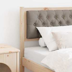 vidaXL Tăblie cap Altele Maroniu și taupe 75 cm Lemn masiv de pin imagine