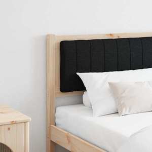 vidaXL Tăblie tapițată cu headboard Maro 180 cm Lemn de pin masiv imagine